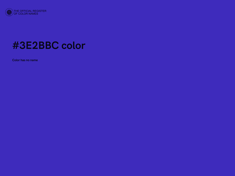 #3E2BBC color image