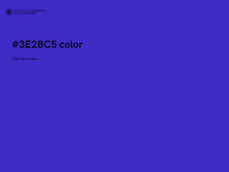 #3E2BC5 color image