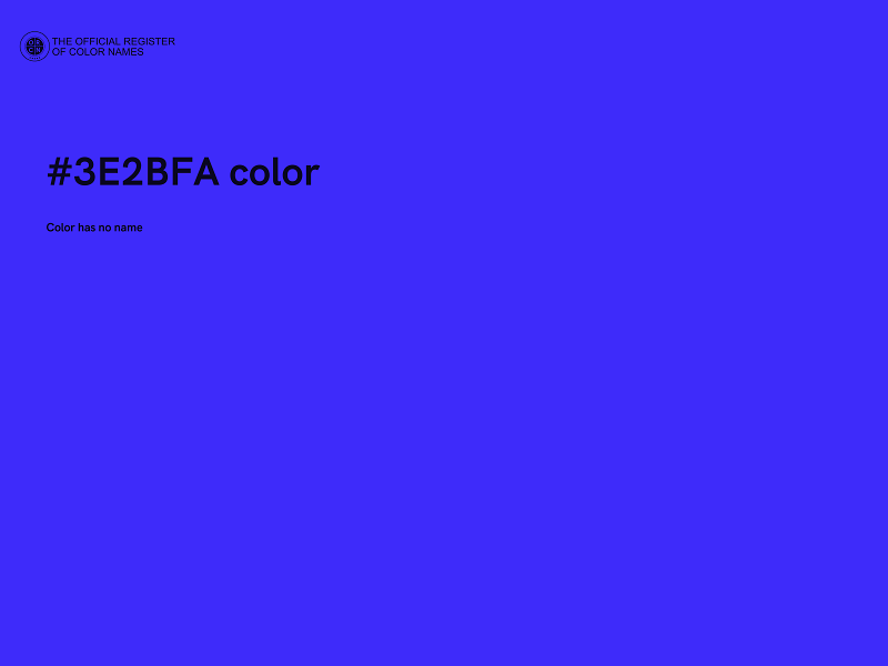 #3E2BFA color image
