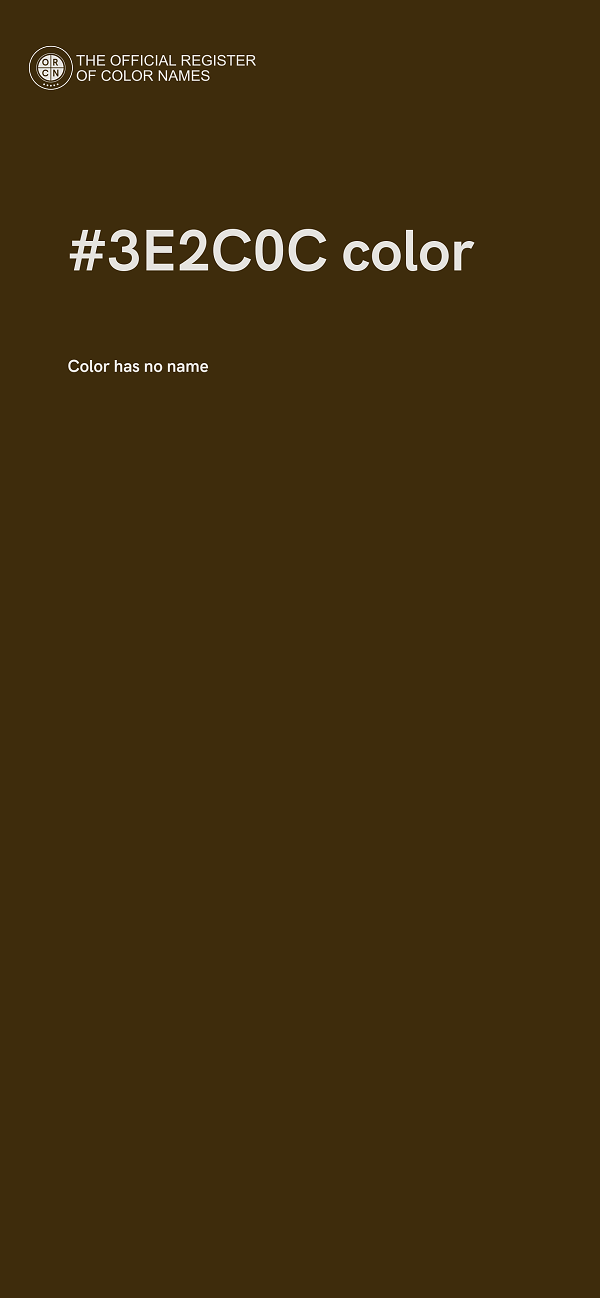 #3E2C0C color image