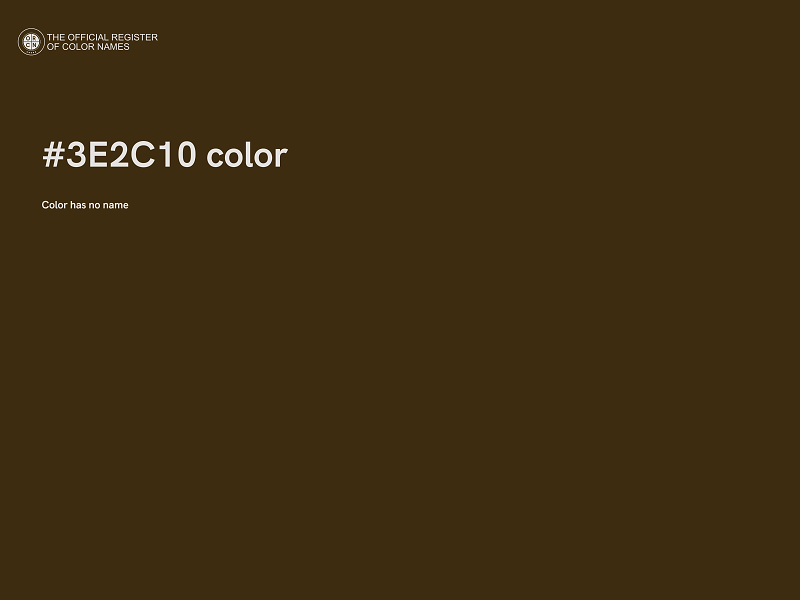 #3E2C10 color image