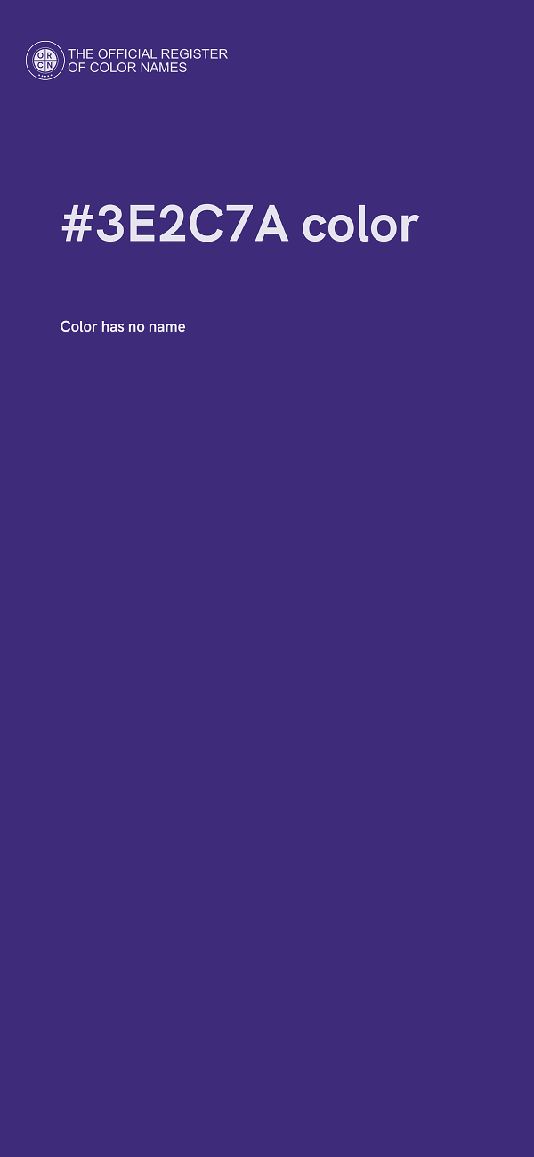 #3E2C7A color image