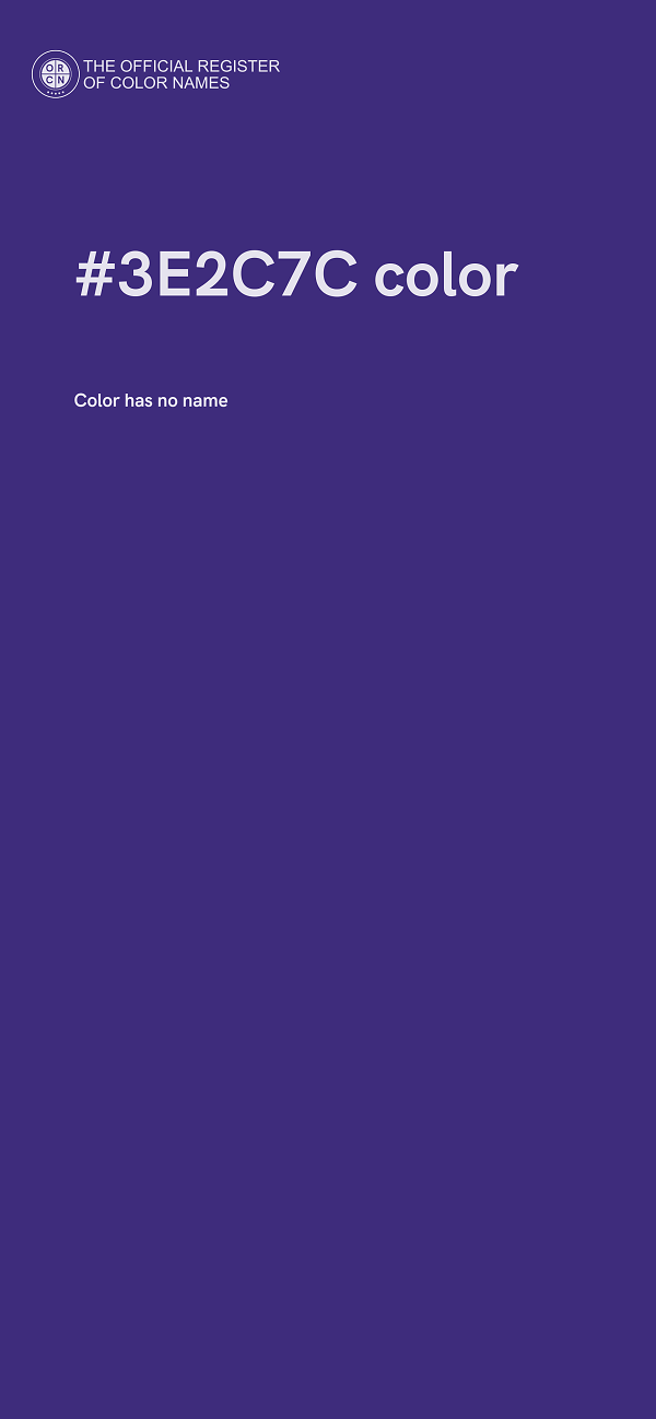 #3E2C7C color image