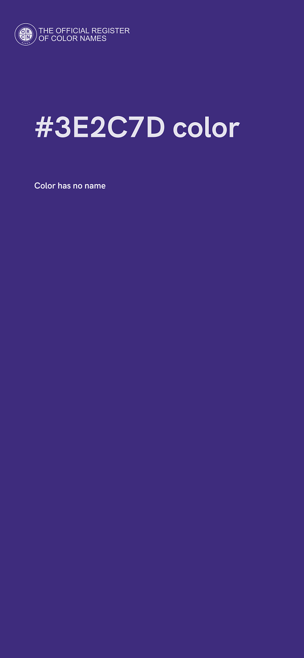 #3E2C7D color image