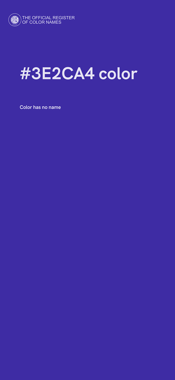 #3E2CA4 color image