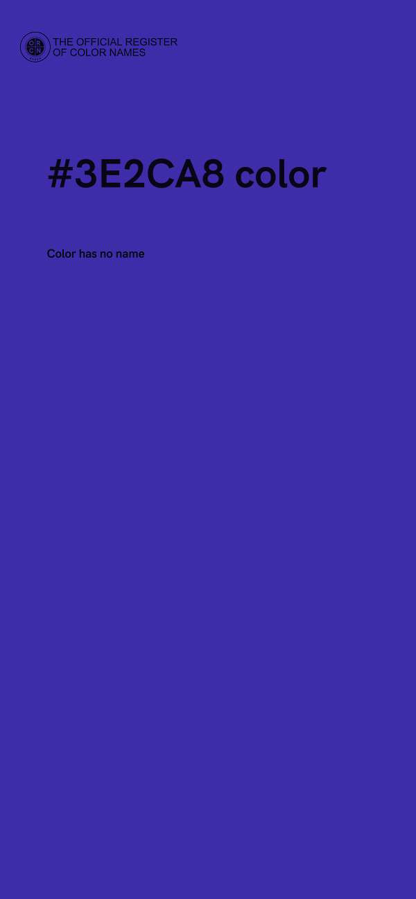 #3E2CA8 color image