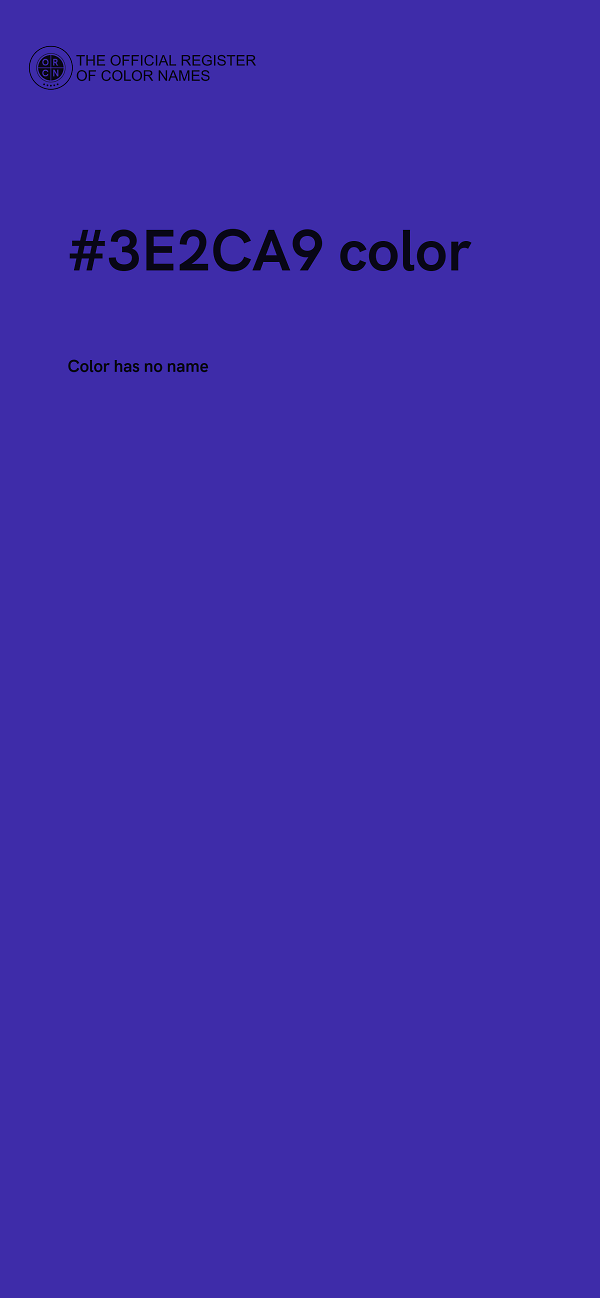 #3E2CA9 color image