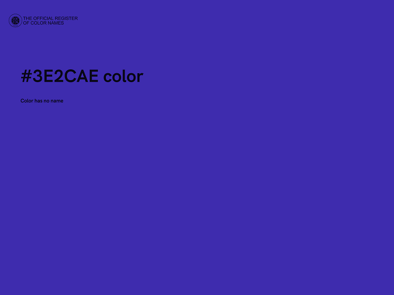 #3E2CAE color image