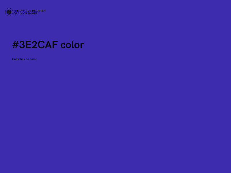 #3E2CAF color image