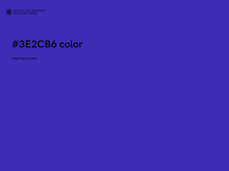 #3E2CB6 color image