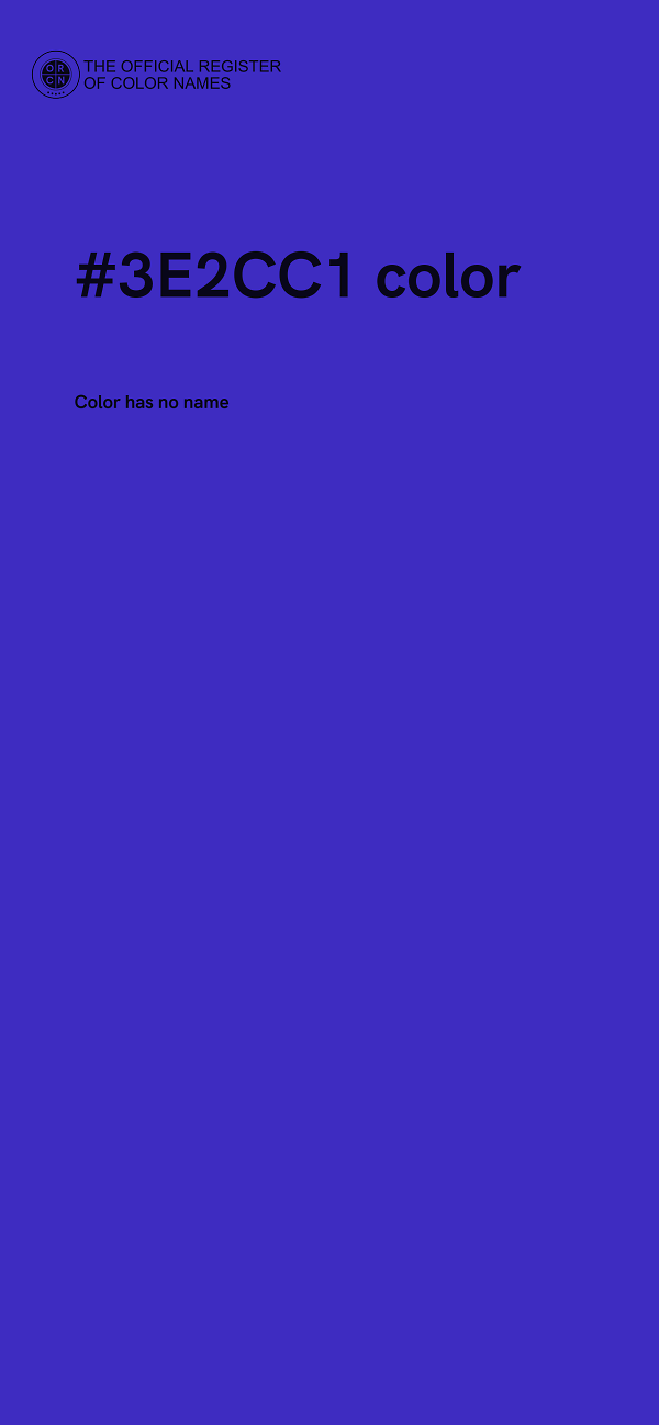 #3E2CC1 color image