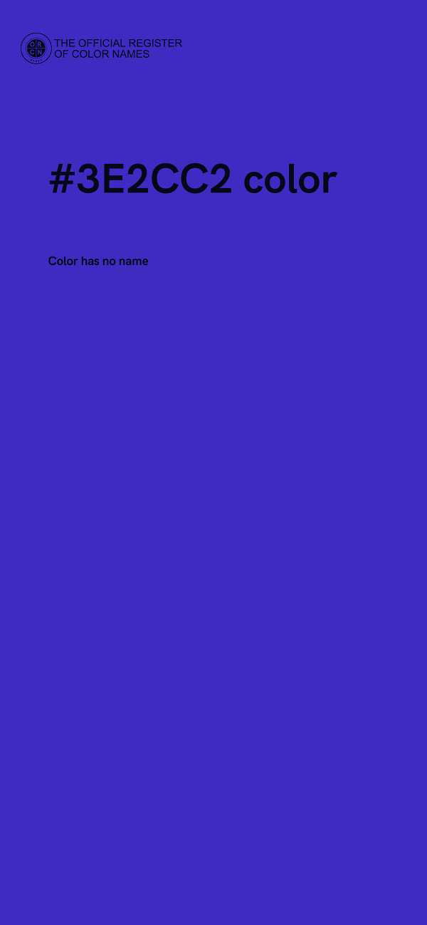 #3E2CC2 color image