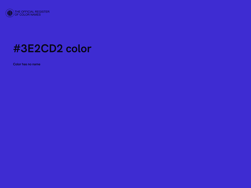 #3E2CD2 color image