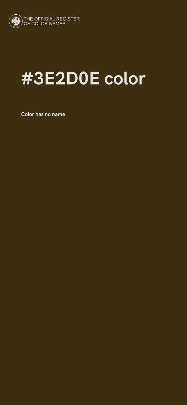 #3E2D0E color image