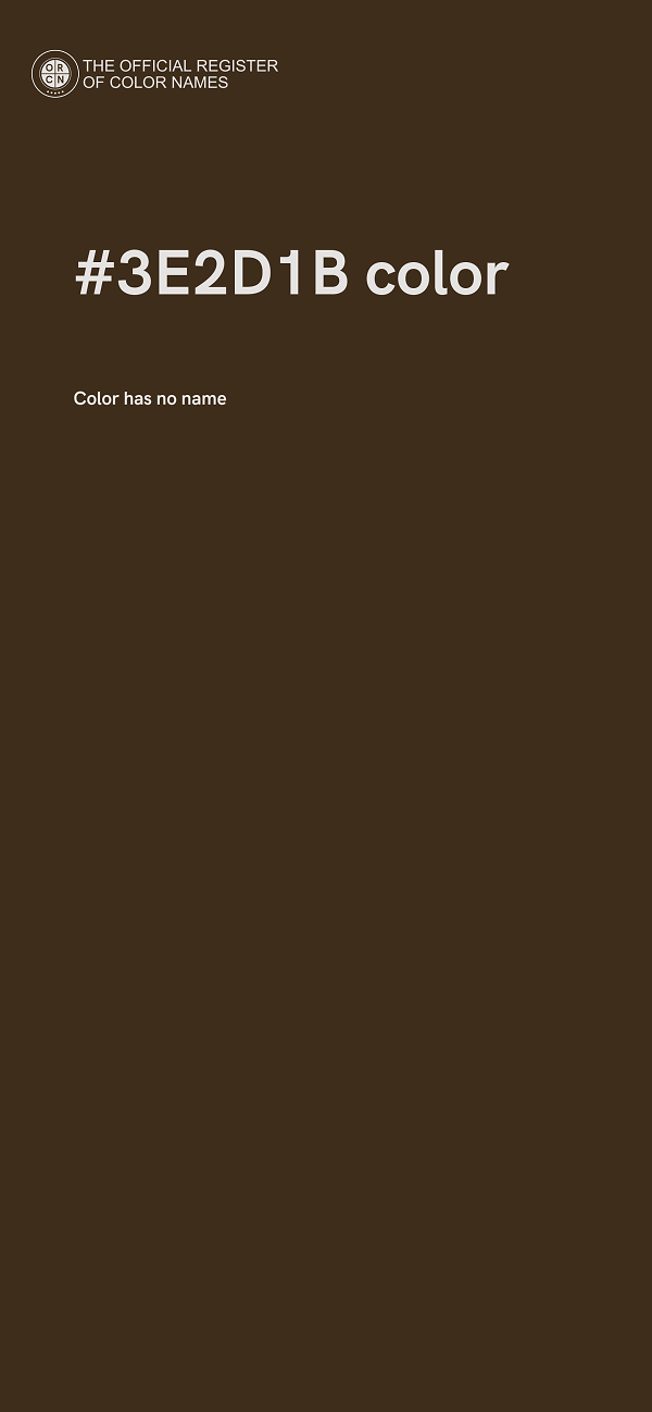 #3E2D1B color image