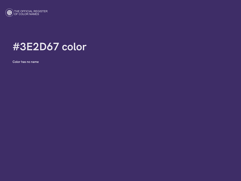 #3E2D67 color image