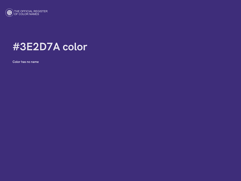 #3E2D7A color image