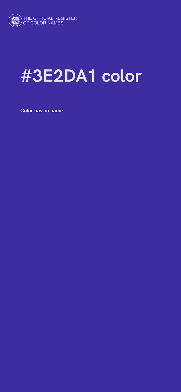 #3E2DA1 color image