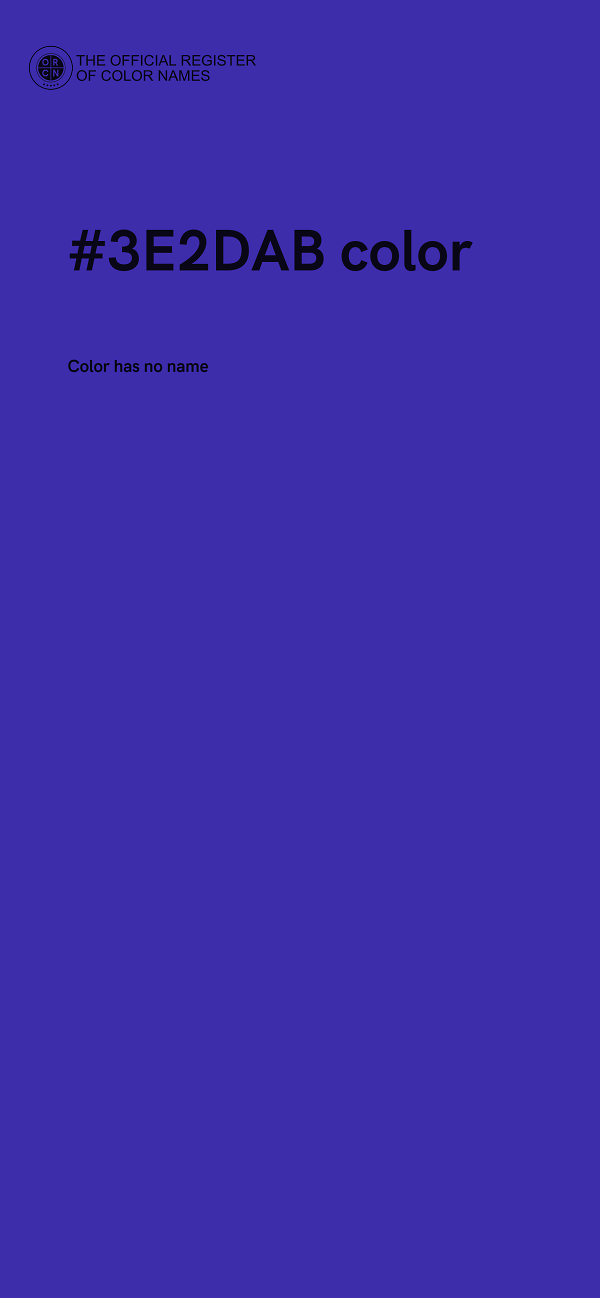 #3E2DAB color image