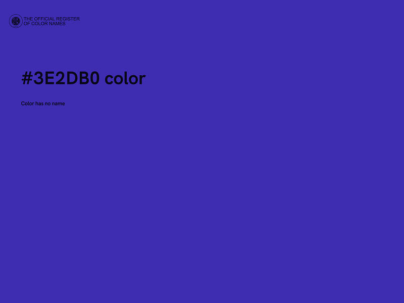 #3E2DB0 color image