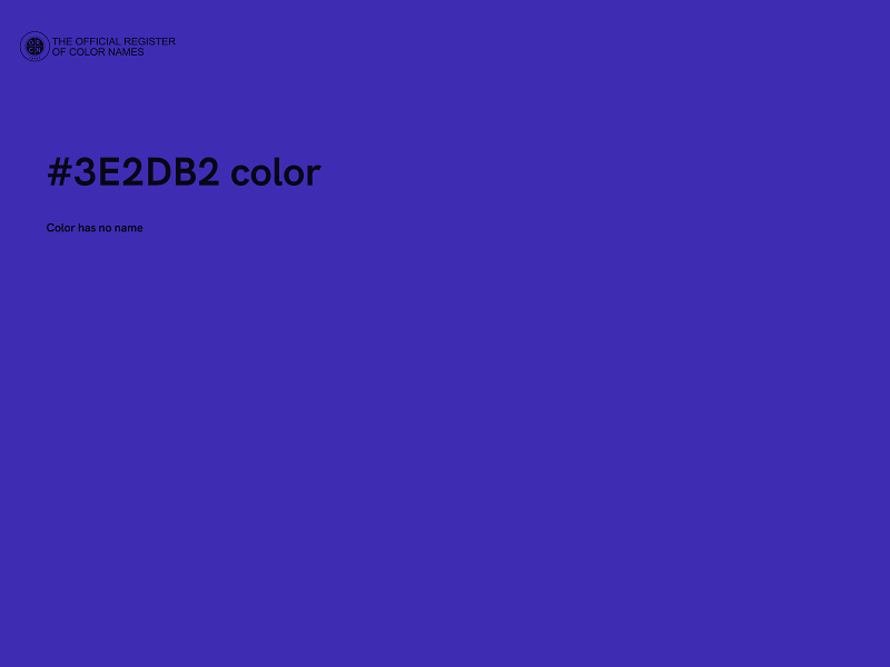 #3E2DB2 color image