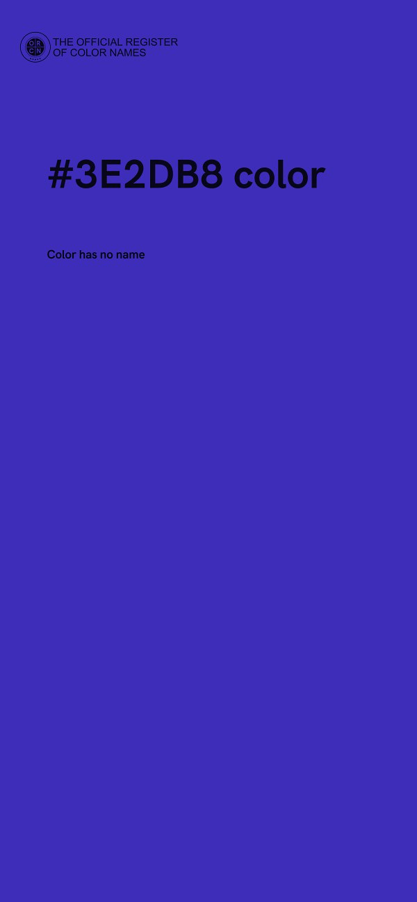 #3E2DB8 color image