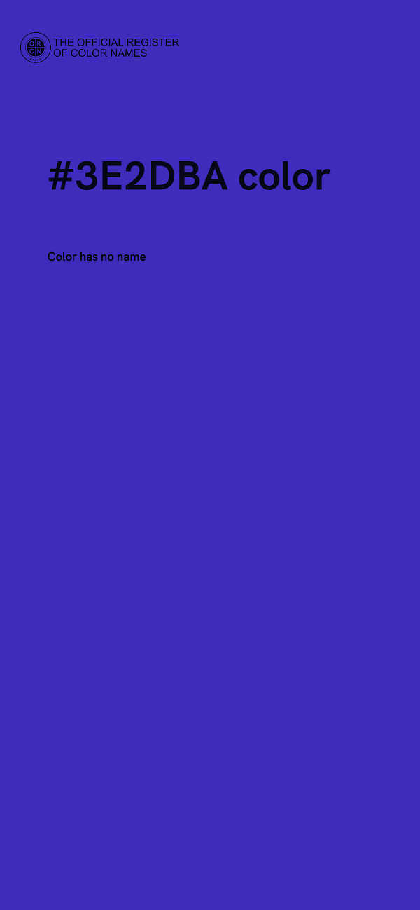 #3E2DBA color image