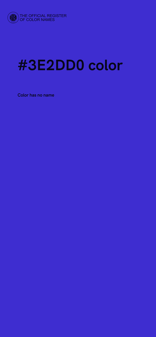 #3E2DD0 color image