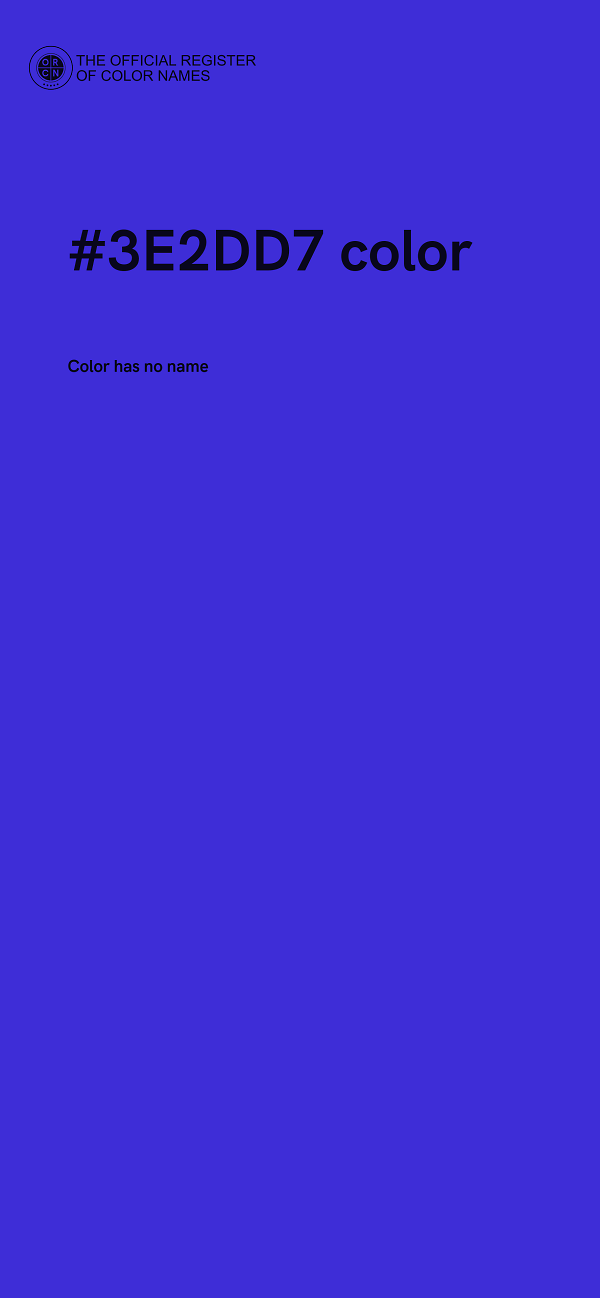 #3E2DD7 color image