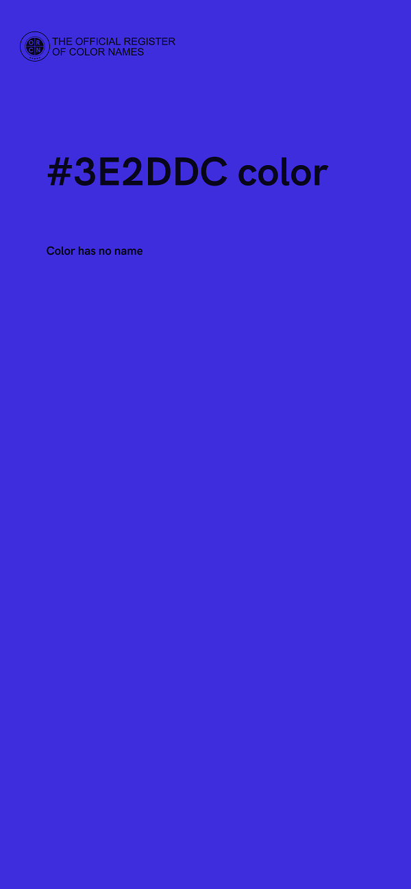 #3E2DDC color image