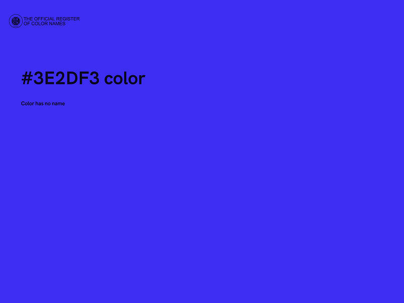 #3E2DF3 color image