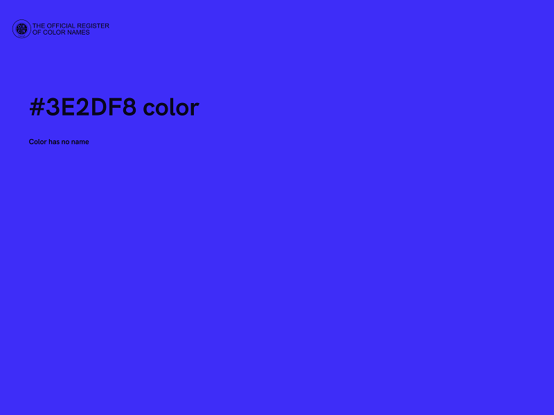 #3E2DF8 color image