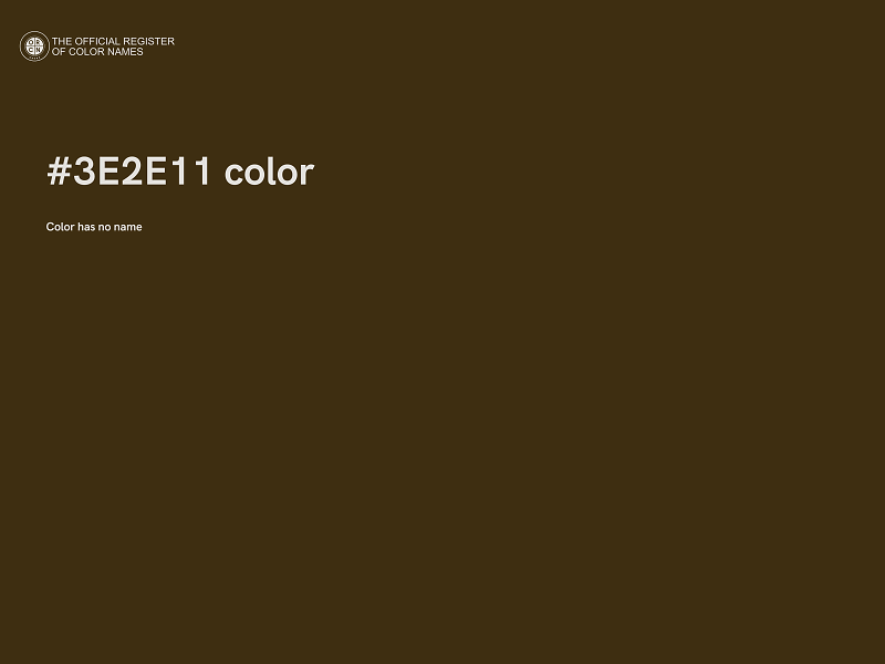 #3E2E11 color image