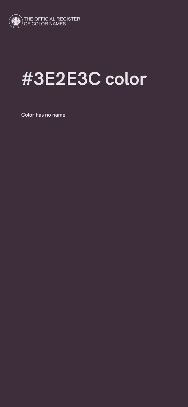 #3E2E3C color image