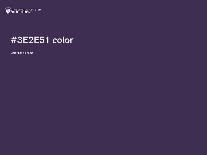 #3E2E51 color image