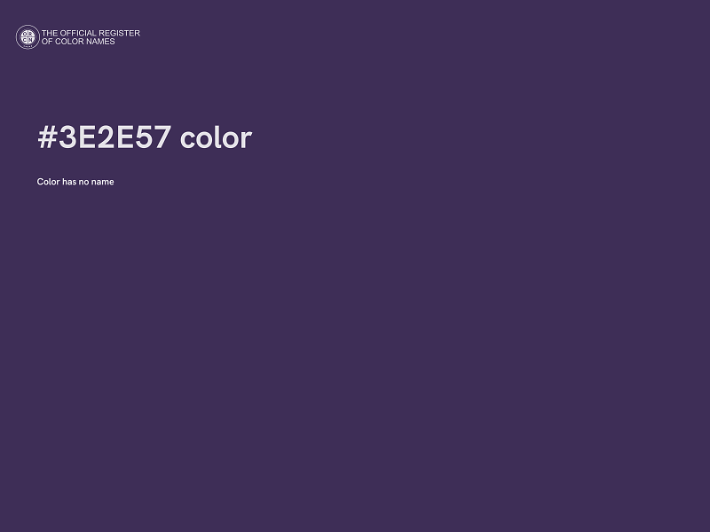 #3E2E57 color image