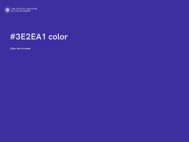 #3E2EA1 color image