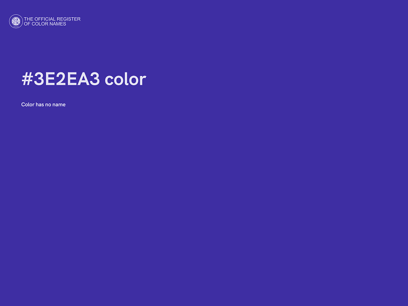 #3E2EA3 color image