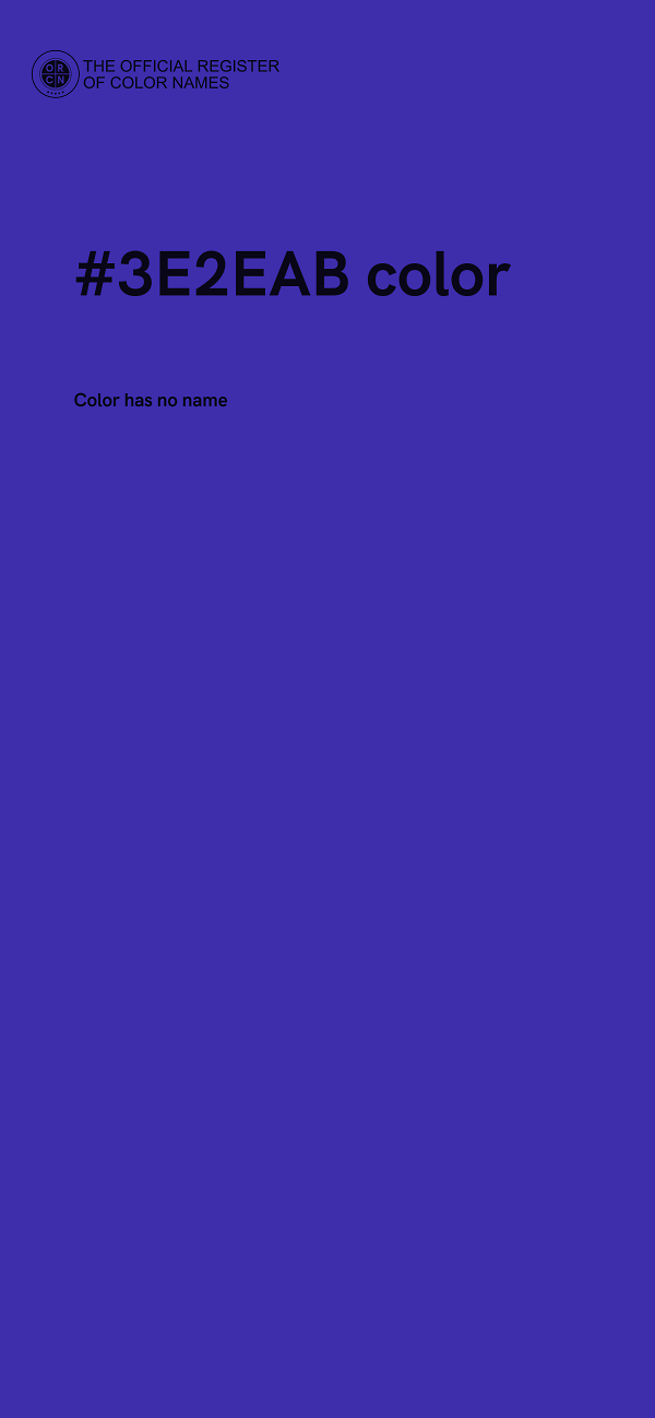 #3E2EAB color image