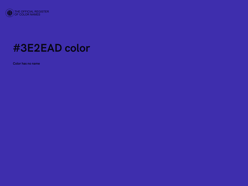 #3E2EAD color image