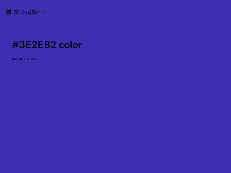 #3E2EB2 color image