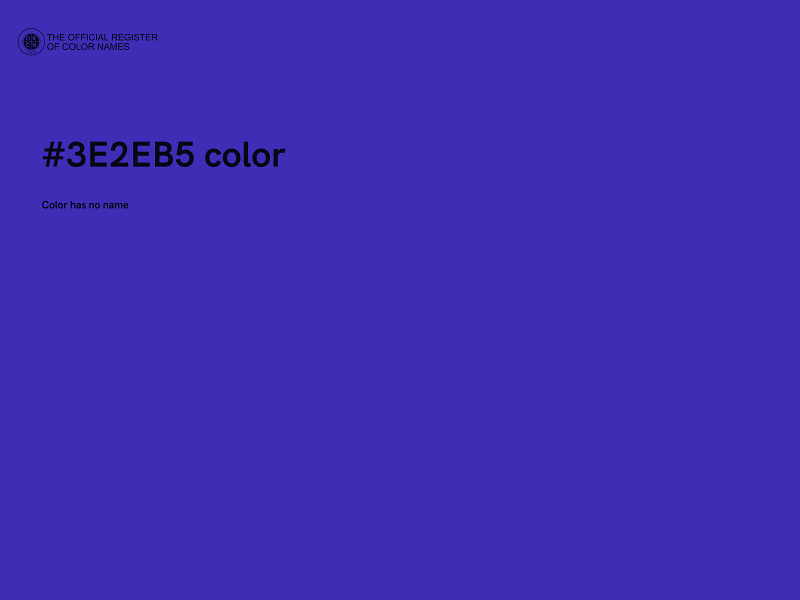 #3E2EB5 color image