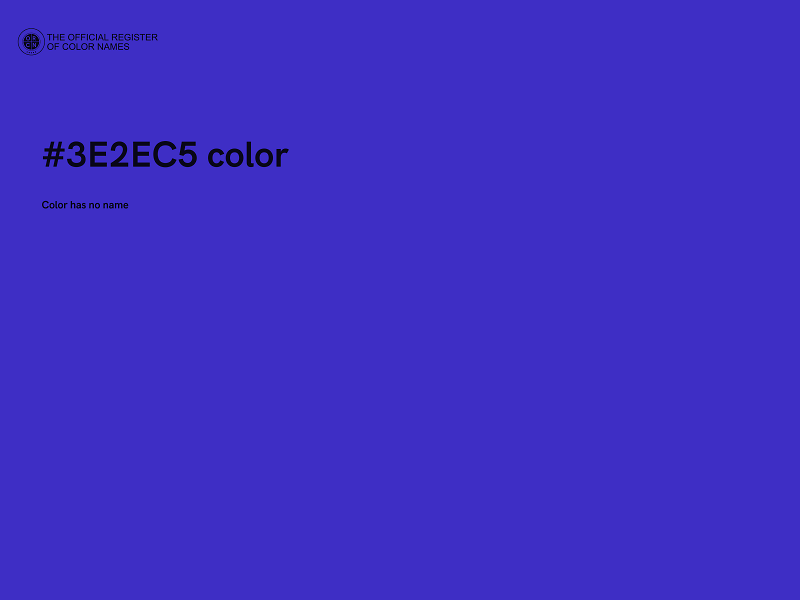 #3E2EC5 color image