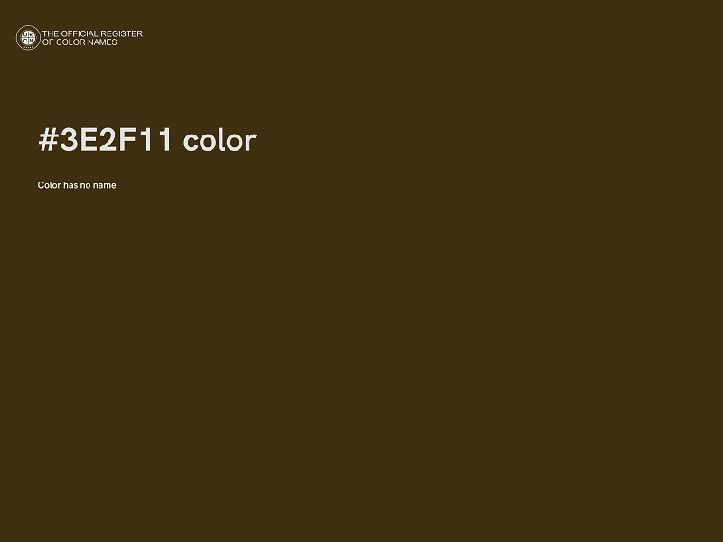 #3E2F11 color image