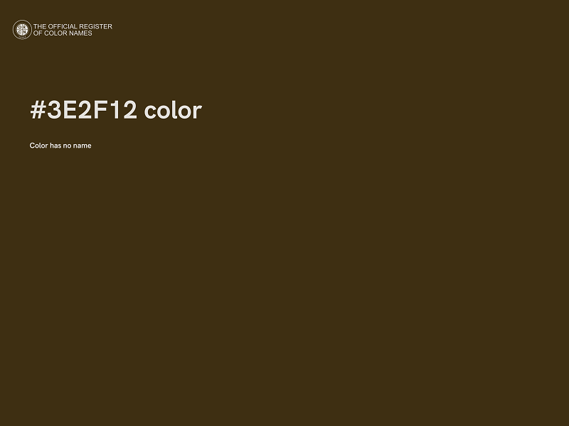 #3E2F12 color image