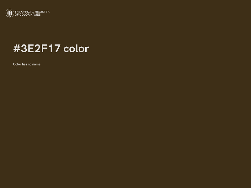 #3E2F17 color image