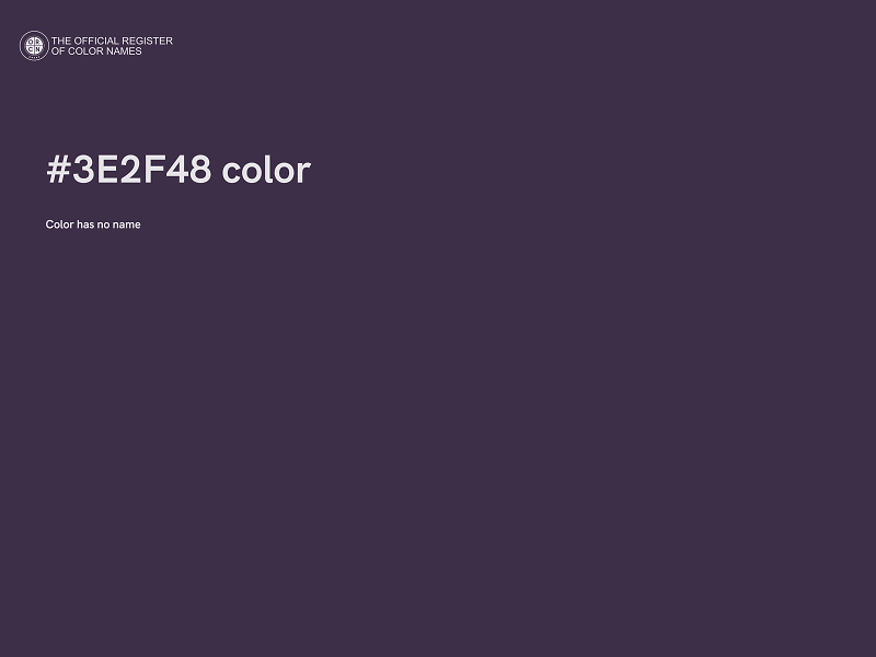 #3E2F48 color image