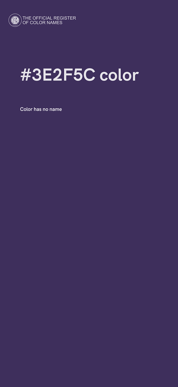 #3E2F5C color image