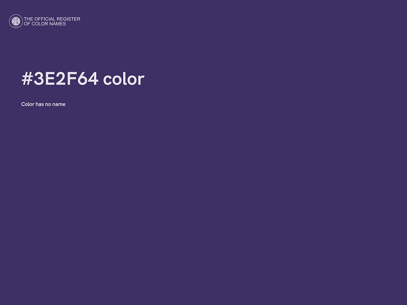 #3E2F64 color image