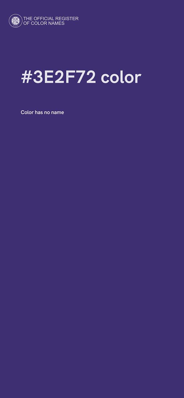 #3E2F72 color image